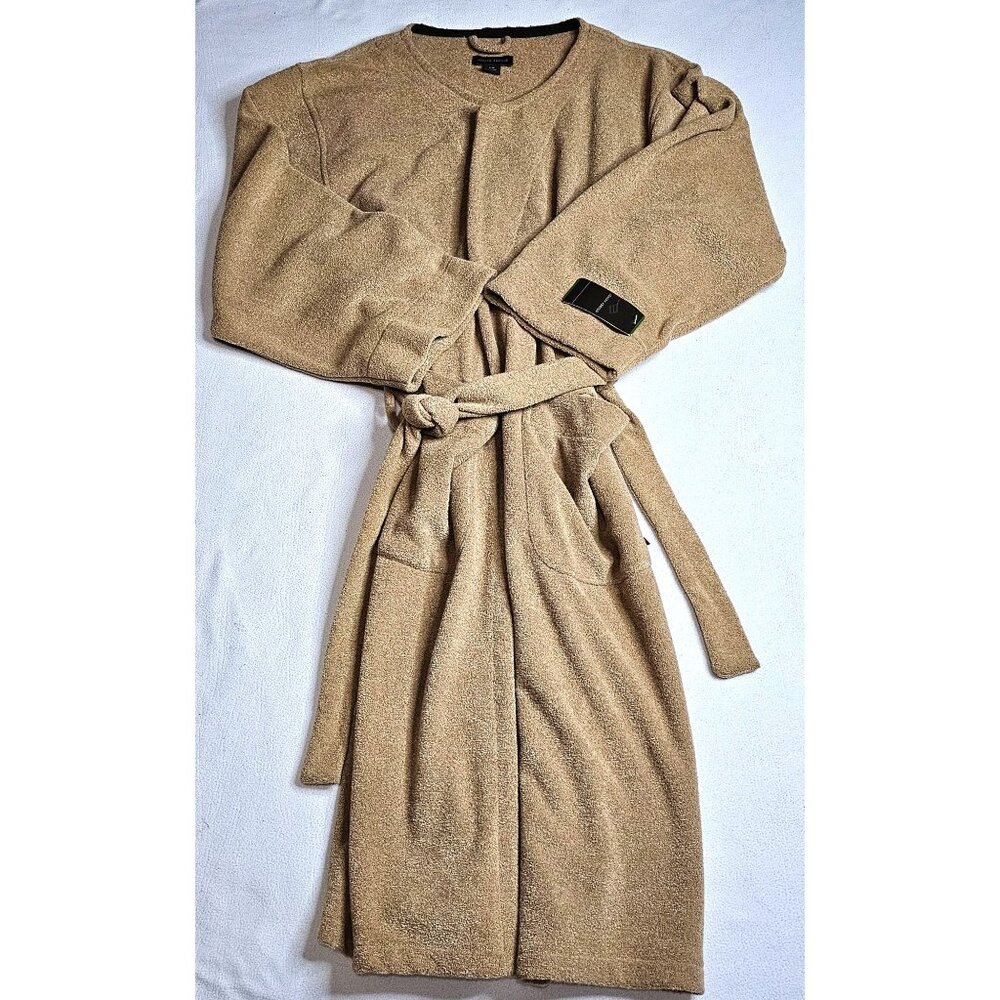 NWT Joseph Abboud S/M Cocoa Terrycloth Bathrobe 70% Polyester 30% Rayon